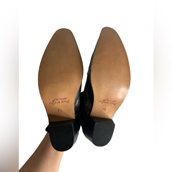 Agave Sky Gigi Genuine Leather Cowhide Bootie - Picture 13 of 14